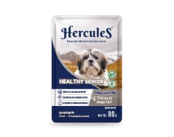 เฮอร์คิวลิสอาหารสุนัขสูตรน้ำเกรวี่ สูตรสุนัขสูงวัย 80 กรัม